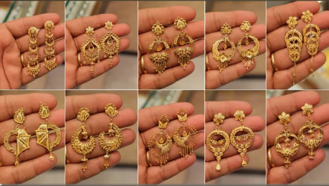 3Gm Gold Earrings Designs With Collection 