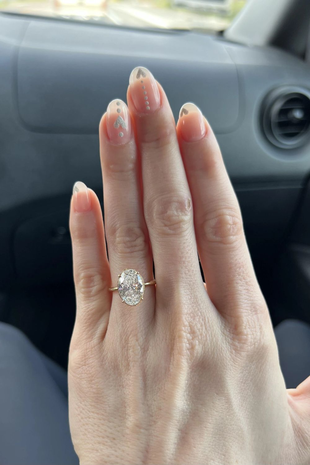 Obsessed With My Peekaboo Halo Oval Diamond Ring!