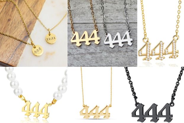 444 angel number necklace
