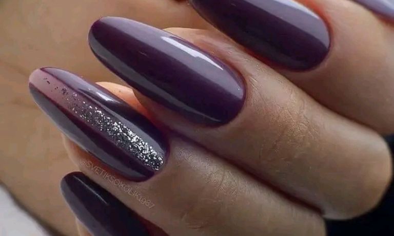 Simple purple nail ideas