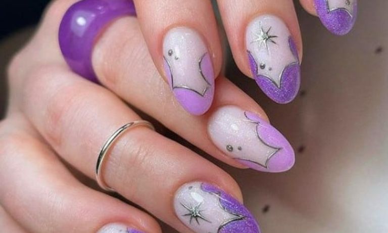 Dreamy Purple Nails