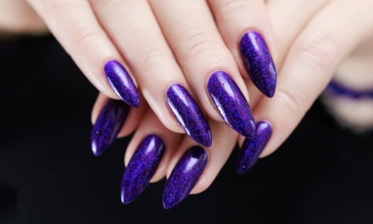 Purple Maleficent Nails