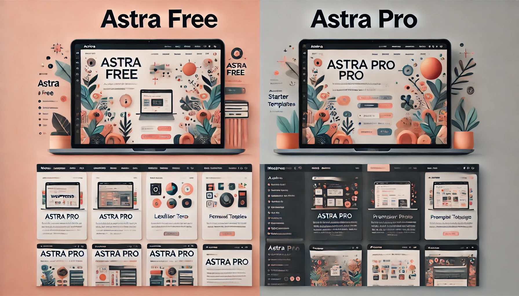 Astra Free Theme Vs Astra Pro Theme